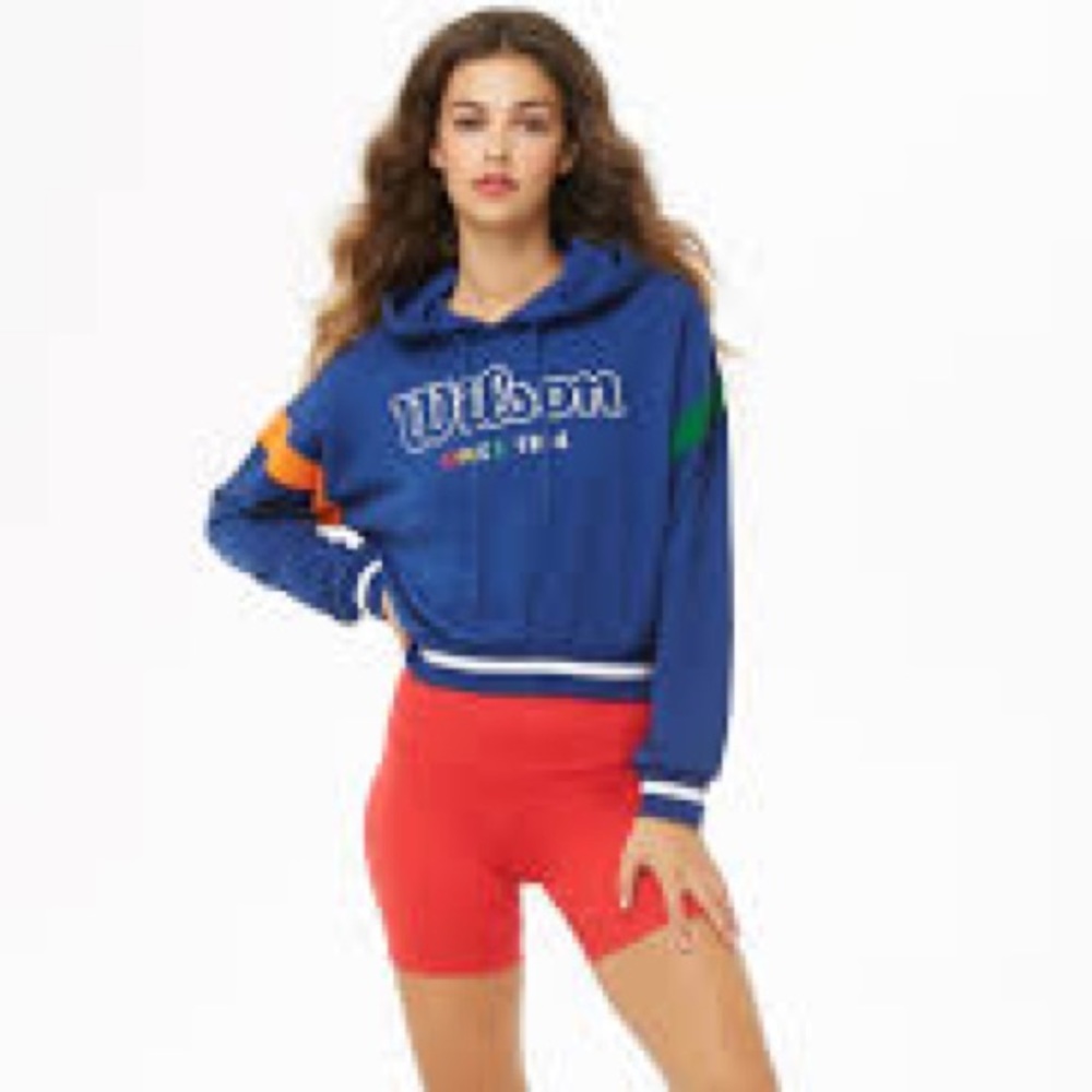Wilson Forever 21 French terry cropped hoodie
